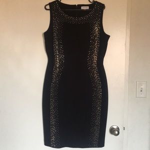 Calvin Klein Studded Sheath Dress